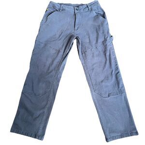 CAT Pants Men's 36X30 CAT Double Knee Carpenter Construction Workwear Blue